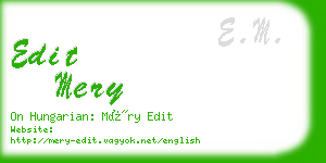 edit mery business card